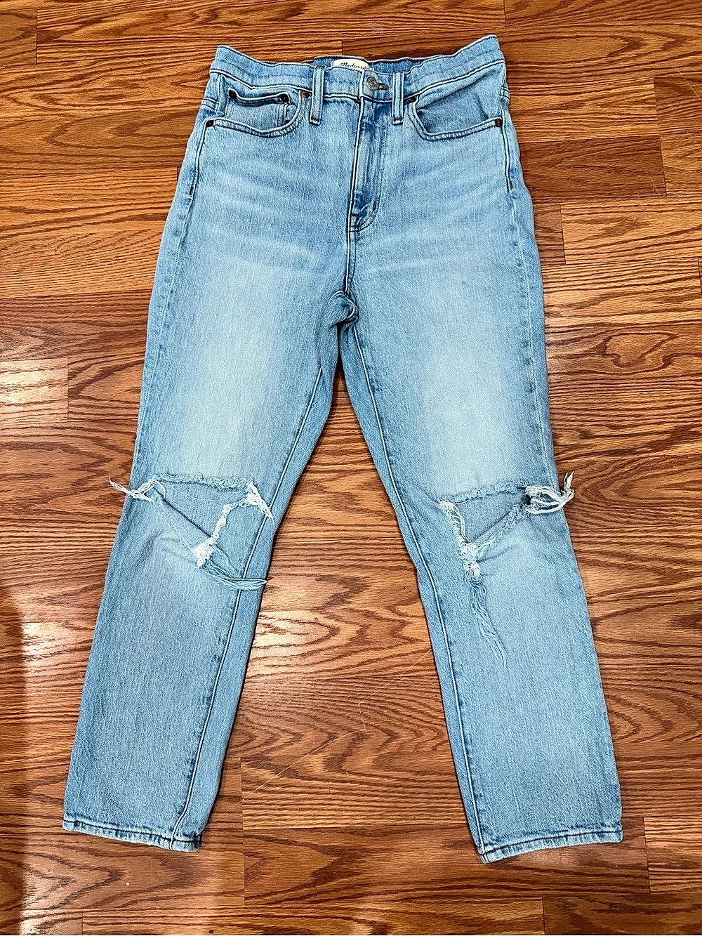 Madewell The High-Rise Slim Crop Boyjean Blue Jeans Waist 27
